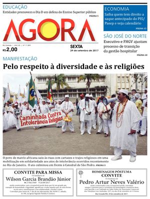 Jornal Agora - Edição 11859 - 29 de Setembro de 2017