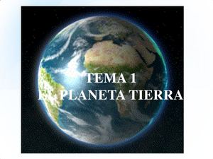 Tema 1 El Planeta Tierra