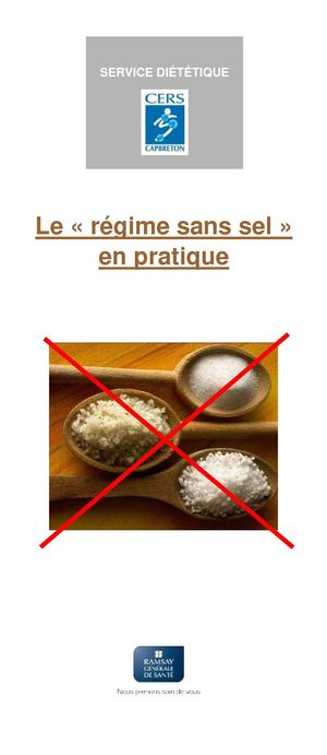 Régime sans Sel (Sept 2017)