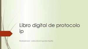 Libro Digital De Protocolo Ip