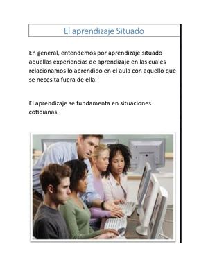 El Aprendizaje Situado