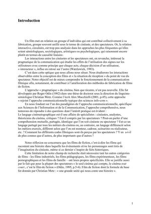Approche communicationnelle des films de fiction