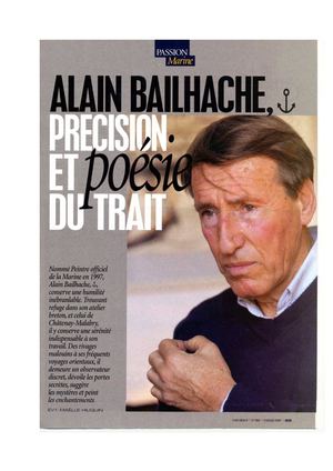 Portrait d'Alain Bailhache, Peintre Officiel de la Marine