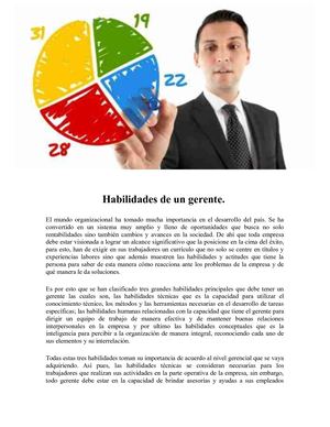 Habilidades De Un Gerente
