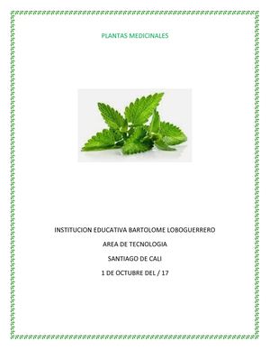 Plantas Medicinales