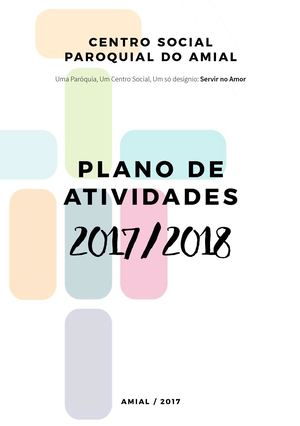 Plano de Atividades CSPA 2017/2018