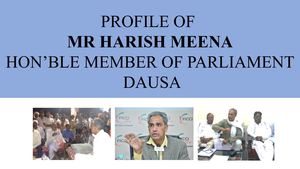 Profile Of Hon'ble Mp Harish Chandra Meena From Dausa (Rajasthan)