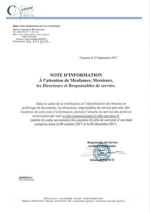 Calaméo - Note D'information Sur Archivage De Documents