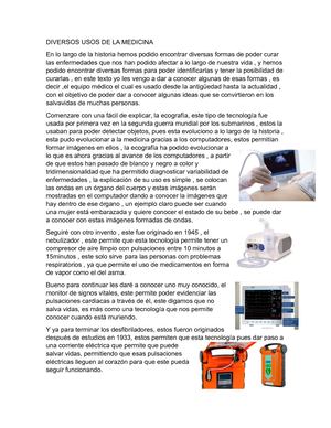 Diversos Usos De La Medicina