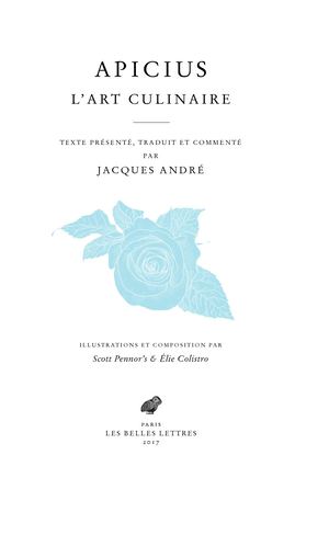 Extrait : Apicius, L'Art Culinaire. Livre VI : Le volailler