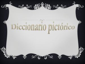Diccionario Pictórico