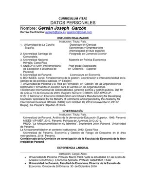 Curriculum Vitae