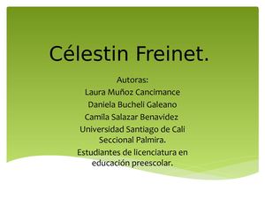 Célestin Freinet Laura