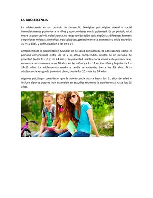 Adolescencia