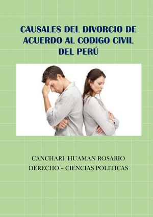 Causales Del Divorcio De Acuerdo Al Codigo Civil Del Perú