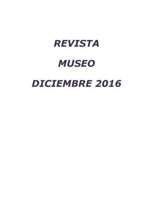 Revista Museo Diciembre 2016