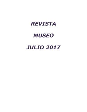 Revista Museo Julio 2017