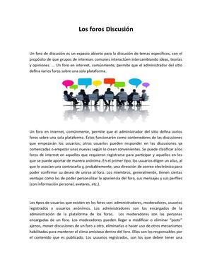 Los Foros Discusión