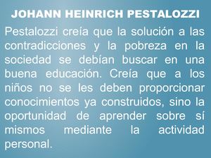 Johann Heinrich Pestalozzi