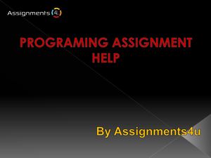 Calaméo - Programming Assignment Help