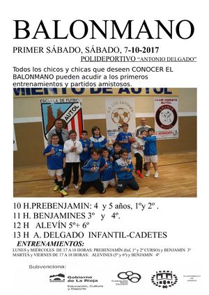 Jornada de Balonmano 7 10 2017