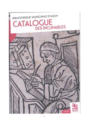 Catalogue Des Incunables