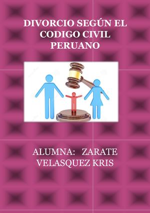 Divorcio Según El Codigo Civil Peruano