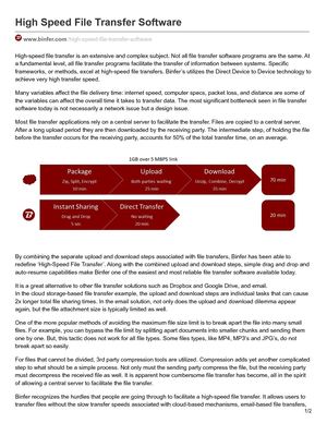 Binfer Com High Speed File Transfer Software