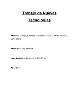 Nuevas Tecnologías