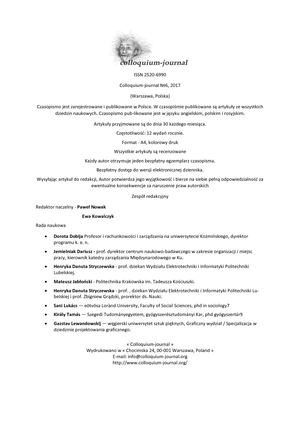 Colloquium Journal №6