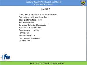Html Unidad 3