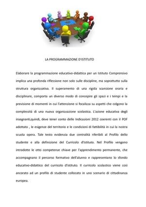 Programmazione D Istituto
