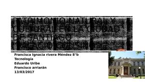 Patrimonio Y Cultural Palacio Cousiño