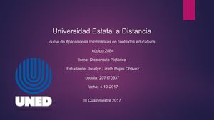 Diccionario Pictorico