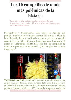 Las 10 Campañas De Moda Más Polémicas De La Historia