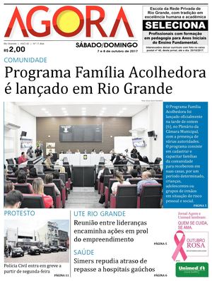 Jornal Agora - Edição 11866 - 7 e 8 de Outubro de 2017