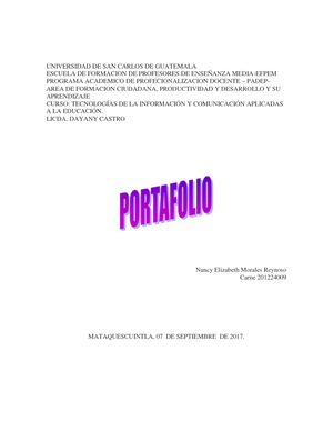 E- Portafolio Nancy .