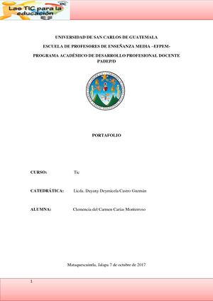 E Portafolio De Clemencia