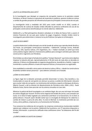 Qué Es La Operación Lava Jato