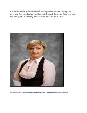 Caro Kinsella Is A Lawyer