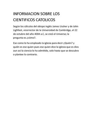 Informacion Sobre Los Cientificos Catolicos