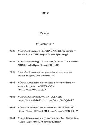 OFERTAS DE EMPREGO GALICIA (01OUT-08OUT)