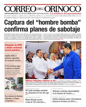 Correo del Orinoco de lunes 9 de octubre de 2017 No. 2.885