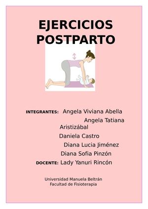 Ejercicios Post Parto
