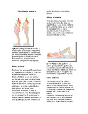Ejercicios Post Parto
