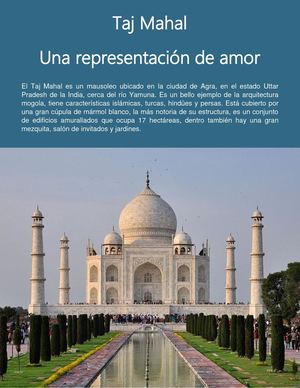 Taj Mahal: Una representación de amor
