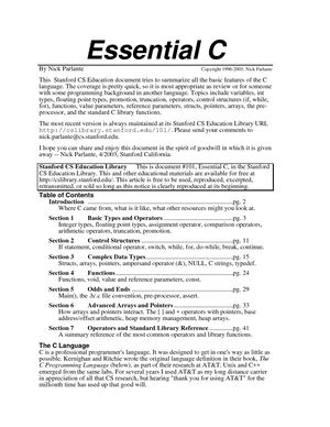 Essential C