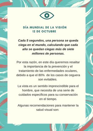 Campaña Día Mundial De La Visión