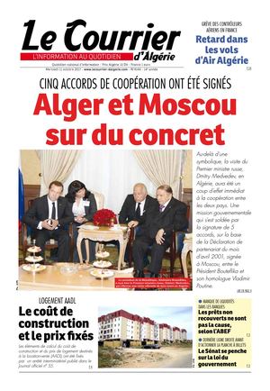 Le Courrier D'Algérie Du Mercredi 11 Ocobtre 2017