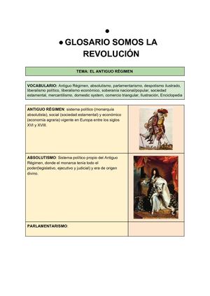 Glosario Somos la revolución